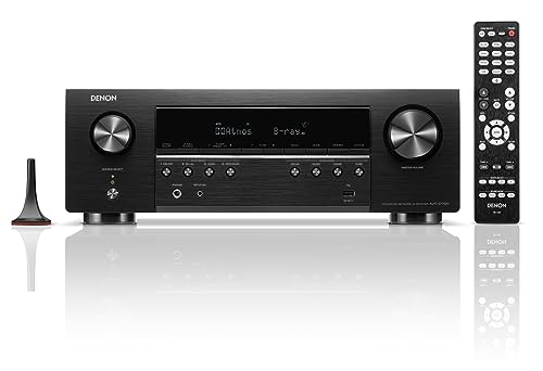 Denon AVR-S770H 7.2 Ch Home Theater Receiver (2023 Model) - 8K UHD HDMI Receiver (75W X 7), Wireless Streaming via Built-in HEOS, Bluetooth & Wi-Fi, Dolby TrueHD, DTS Neural:X & DTS:X Surround Sound