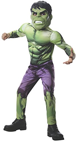 Rubies Marvel Universe Classic Collection Avengers Assemble Deluxe Incredible Hulk Costume, Child Small