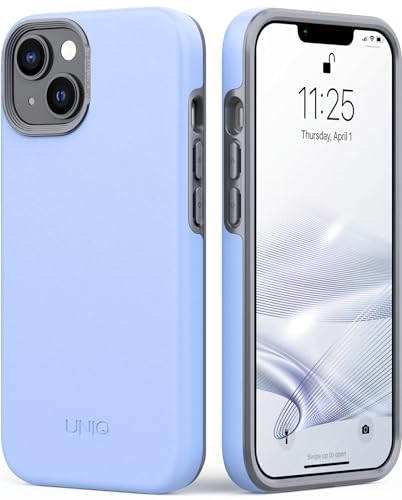 TEAM LUXURY Case for iPhone 14/13, [UNIQ Series] Shockproof [Dura Layer] Premium Protective Phone Case Cover, 6.1 Inch (Serenity Blue)
