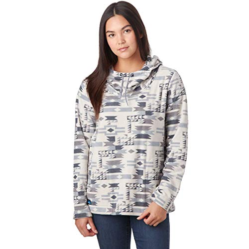 KAVU Bella Coola Fleece Sweatshirt, Pullover Hoodie - Winter Arcade - L
