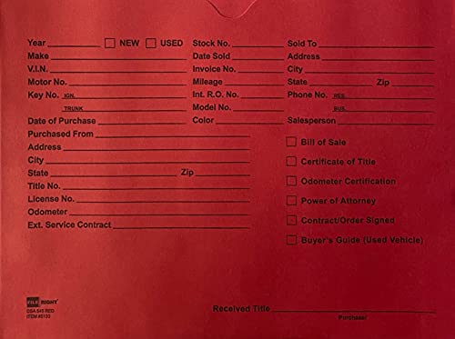 A Plus Vehicle Deal Jackets - Red - (R64) (500)