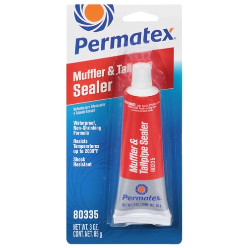 Permatex 80335 Muffler and Tailpipe Sealer, 3 oz., Plastic, 1 Count (Pack of 1)