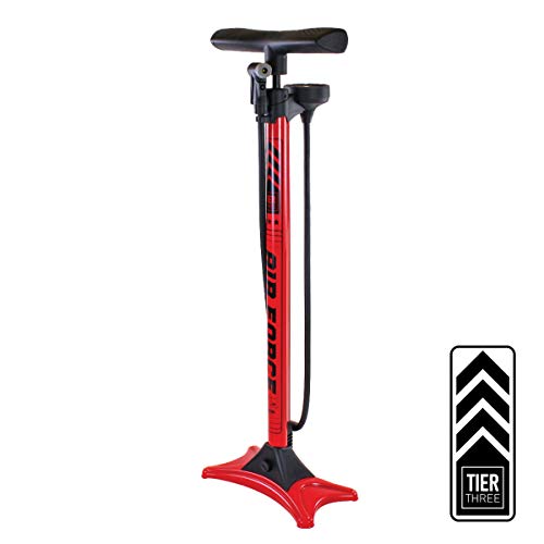SERFAS TIER3 FLOOR PUMP MTL RED