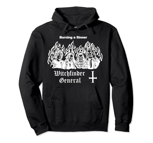 Witchfinder General Burning A Sinner Pullover Hoodie