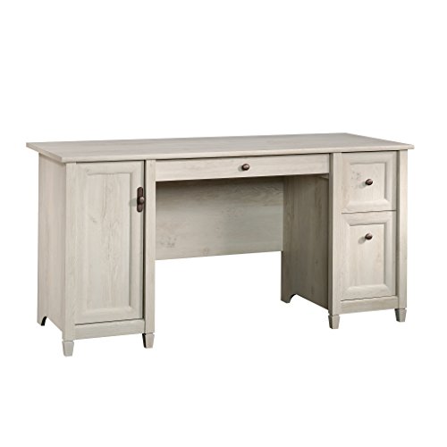 Sauder Edge Water Computer Desk, L: 59.06' x W: 23.23' x H: 29.02', Chalked Chestnut finish