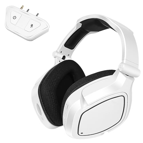HUHD Wireless Gaming Headset for Xbox One & Xbox Series X/S - Xbox Wireless Gaming Headphones with Detachable Microphone Over Ear, Adjustable Headband - Perfect for Xbox Gamers, White