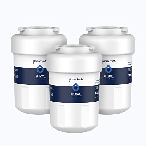 GLACIER FRESH Replacement for MWF Refrigerator Water Filters, SmartWater MWFP, MWFA, GWF, HDX FMG-1, WFC1201, RWF1060, 197D6321P006, Kenmore 9991, 3 Pack