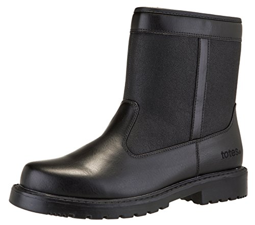 totes Men's State Waterproof Side Zip Snow Boot (9 D(M) US, Black)