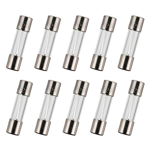 BOJACK 5x20 mm 8 A 8 amp 125 V 125 Volt 0.2x0.78 Inch F8AL125V Fast-Blow Glass Fuses(Pack of 10 Pcs)