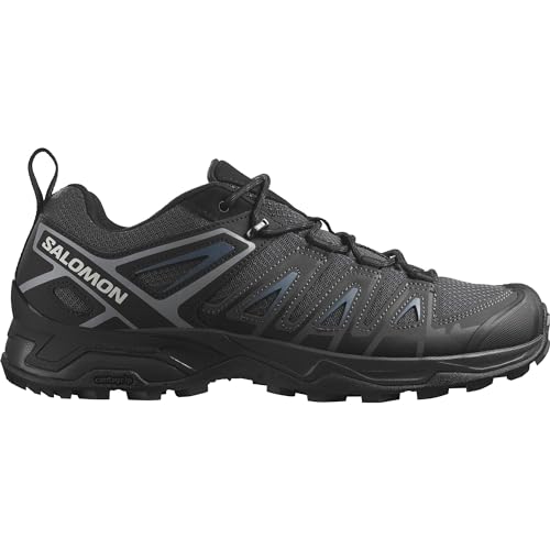 Salomon Men's X ULTRA PIONEER Hiking Shoes for Men, Black / Ebony / Blue Ashes, 10