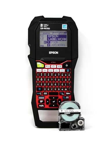 LABELWORKS Epson LW-PX700 Industrial Label Maker Kit - Compatible with Large Variety of Tape Types, Portable Handheld Label Printer