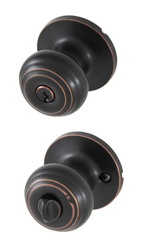 Honeywell Safes & Door Locks 8101401 Classic Entry Door Knob, Oil Rubbed Bronze