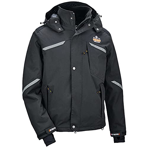 Ergodyne - 41114 N-Ferno 6466 Men's Winter Thermal Work Jacket, Black, Large