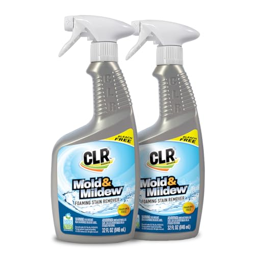 CLR Mold & Mildew Stain Remover Spray, Bleach-Free - For Tile, Fabric, Wood, Concrete, Glass, Painted Walls, and More