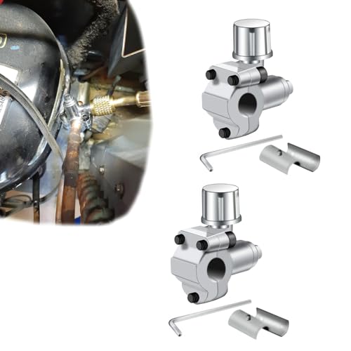 Yumfugu 2 PCS BVP-31 Car Refrigerator Tap Valve, Universal Metal Air Conditioner HVA Outside Diameter Pipes Replacement, Replace for AP4502525, BPV31D, GPV14, GPV31, GPV38, GPV56, MPV31 (Silver)