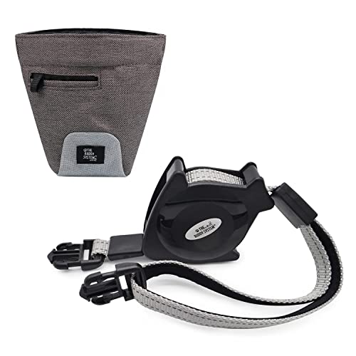 The Buddy System Buddy Bag Waist Belt Bag with Magnetic Closure Retract A Buddy Accessory for Running, Jogging, Training and Service Dogs