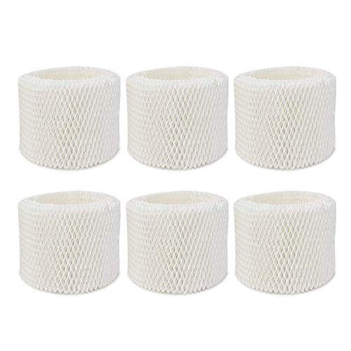 Extolife 6 Pack WF2 Humidifier Filters for Vicks Humidifier V3100 V3500 V3600 V3700 V3800 V3850 V3900, for Honeywell HCM-350 HCM-630 HCM-300T, for Kaz 3020, for Sunbeam 1118 1119, ECM-250i, ECM-500