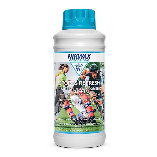 Nikwax Sports Refresh, Deodorizing Liquid Laundry Detergent for Activewear. Eliminates and Prevents Odor & Stain Build Up On Activewear, Uniforms & Sports Gear. Sport Laundry Detergent, Fresh Scent