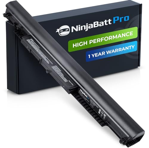 NinjaBatt Pro Battery for HP 807956-001 HS04 HS03 807957-001 807612-421 HSTNN-LB6U 255 250 G5 15-AY039WM 15-AY009DX 17-X061NR 15-BA009DX TPN-I119 15-AY041WM HSO4, Premium Cells - [4 Cells/2600mAh]