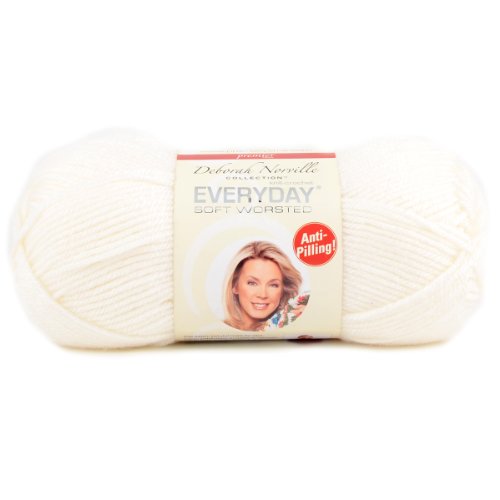 Premier Yarns 1-Pack Solid Deborah Norville Everyday Soft Worsted, Snow White