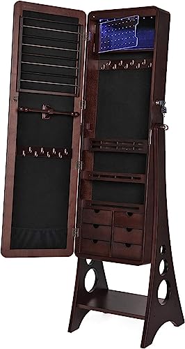 Hives and Honey Aria Jewelry Armoire, Walnut
