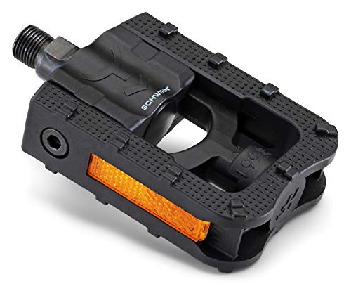 Schwinn Men and Women Replacement Foldable Lightweight Composite Bike Pedals, 9/16 Inch Compatible, 1 Pair, Black