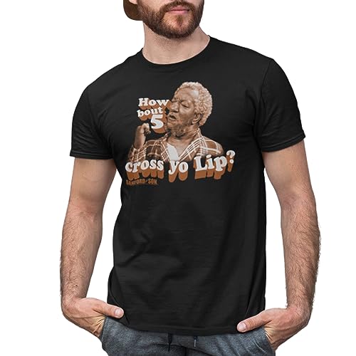 Red Foxx 9 Cross Yo Lips Adult Mens T-Shirt Tee
