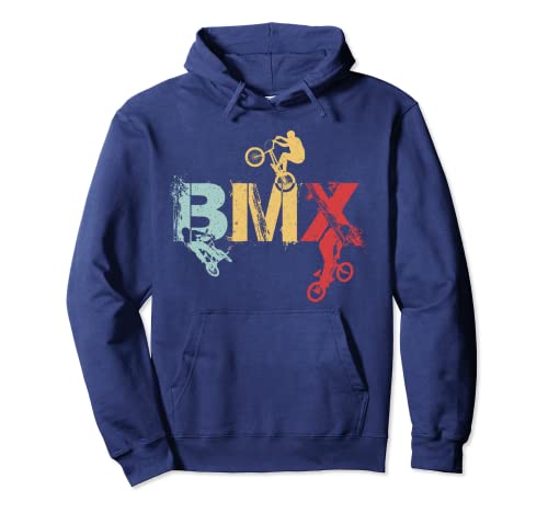 BMX Vintage Bike Fans Gift Boys Youth BMX Pullover Hoodie