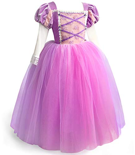 ToLaFio Princess Dresses for Girls Halloween Fancy Party Dress Princess Dress Up Clothes for Little Girls
