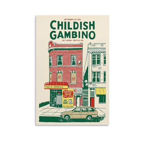 Childish Poster Gambino Comic Cover Canvas Art Poster And Wall Art Hanging Decor for Modern Family Corridor Posters 12x18inch(30x45cm)