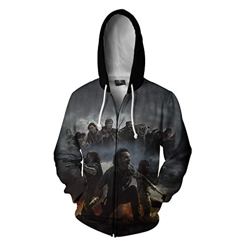 LILLIWEEN Daryl Jacket Zombies Hoodie The Walking Sweatshirt TDW Cosplay Costume M