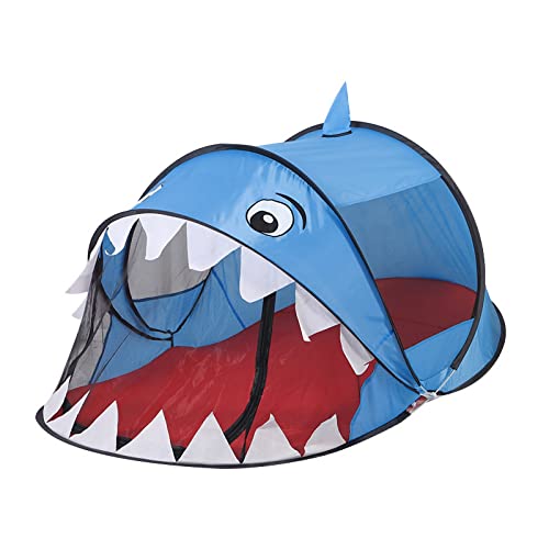 BAODIAN Kids Play Tents – Collapsible Tent for Boys Girls Gift - Large Foldable Playhouse Indoor/Outdoor Fun - Pop up Tent Toys for Age 1 and up Child Birthdays Presents (Shark)
