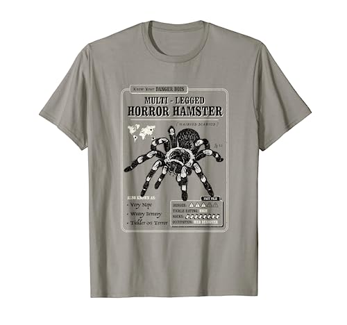 Multi-Legged Horror Hamster Funny Tarantula graphic T-Shirt