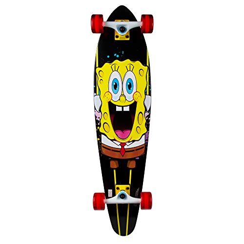 Kryptonics SpongeBob 36' Longboard Complete Skateboard - Stretch, Yellow, Model Number: 169950