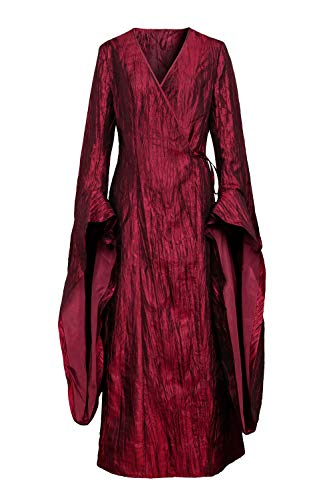 The Red Woman Melisandre Cosplay Costume Renaissance Medieval Maxi Dress (Medium)