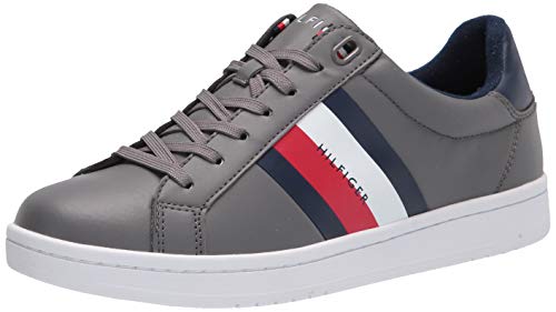 Tommy Hilfiger Men's Lectern Sneaker, Grey, 10