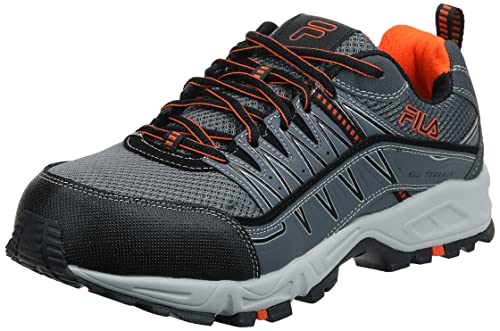 Fila Men's Memory at Peak Composite Toe Trail Running Shoe Ct, CSRK/Black/VORN, 11
