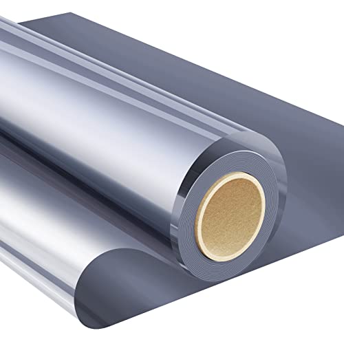 Coavas One Way Window Film: Window Tint for Home, Window Privacy Film See Out Not in, Mirror Reflective Window Film Sun Blocking, Daytime Anti UV Heat Control Removable for Office 23.6x78.7 Inch