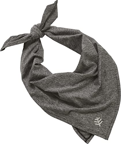 Coolibar UPF 50+ Men's Women's Virasana Performance Sun Bandana - Sun Protective (One Size- Charcoal Heather)