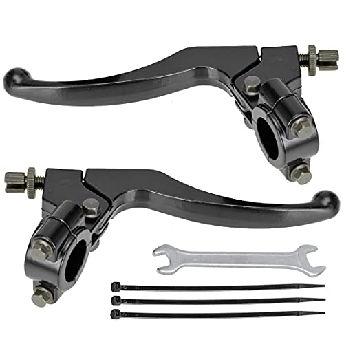 FVRITO 7/8' 22mm Universal Clutch Brake Handle Levers Perch for CRF50 CRF70 CRF80 CRF100 CRF150 XR50 XR80 XR100 ATC 200m Pit Dirt Bike Motor Motocross Motorcycle Baja Mini Bike MB200 Left and Right