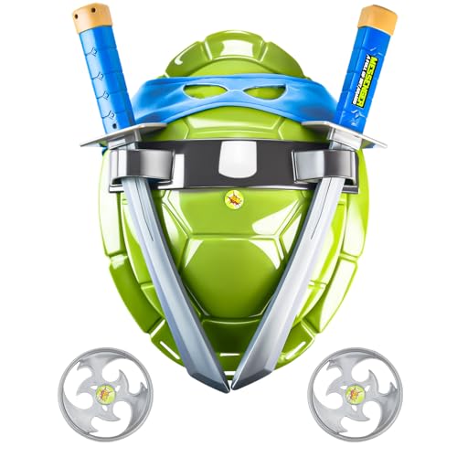 BUUFAN Superhero Turtle Shell Costume Set - Perfect for Kids' Birthday Parties and Halloween-Blue