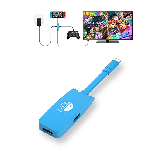 Aiaabq Switch Dock for Nintendo Switch,Portable Dock with HDMI TV USB 3.0 Port and USB C Charging for with Nintendo Switch Steam Deck MacBook Pro/Air Samsung and More Type C Adapter