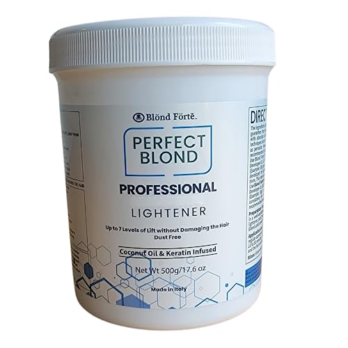 1.1 Pound Tub (17.6 Ounce) Perfect Blond Extra Strength Professional Hair Dye Toner Lightener Bleach - Made in Italy