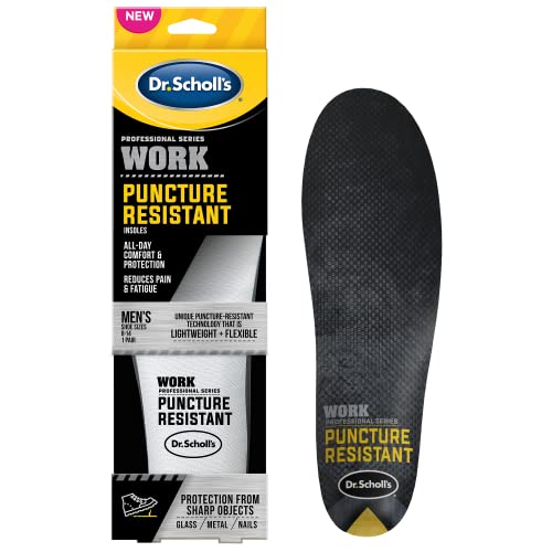 Dr. Scholl's Professional Series Work Puncture Resistant Insoles, Men's 8-14, Trim to Fit