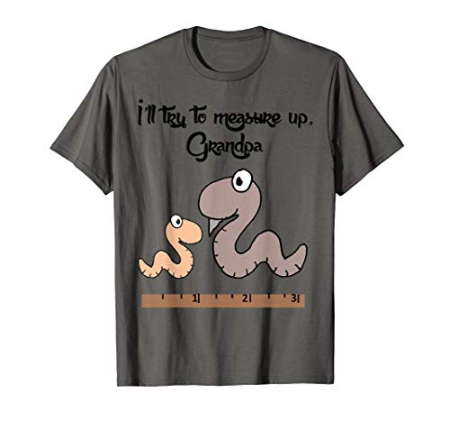 Smileteesfunnya Funny Inch Worm and Ruler Measure Up Satire T-Shirt