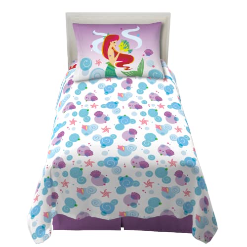Franco The Little Mermaid Ariel Kids Bedding Super Soft Microfiber Twin Sheet Set (Official Licensed Disney Product)