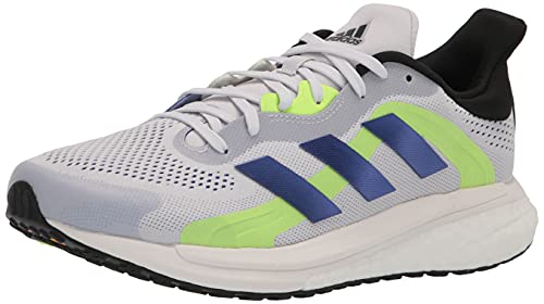 adidas Men's Solar Glide 4 ST Running Shoe, Dash Grey/Sonic Ink/Black, 10