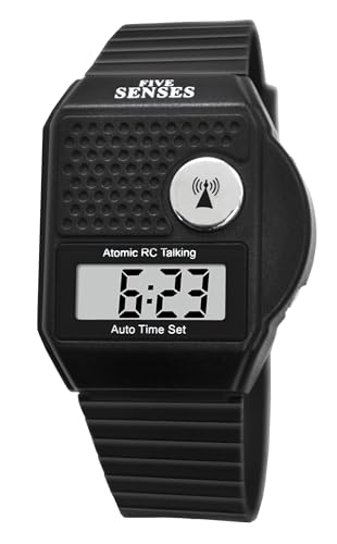 FIVE SENSES - English Atomic Talking Watch, Easy to use for Seniors Blind Men Women, Loud Talking Watch with Sound for Vision Impaired, Watches for Elderly Women, Blind People Products 1026