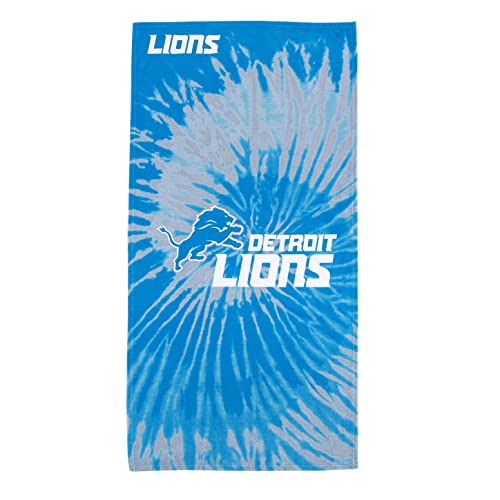 Northwest NFL Detroit Lions Unisex-Adult Beach Towel, 30' x 60', Psychedelic