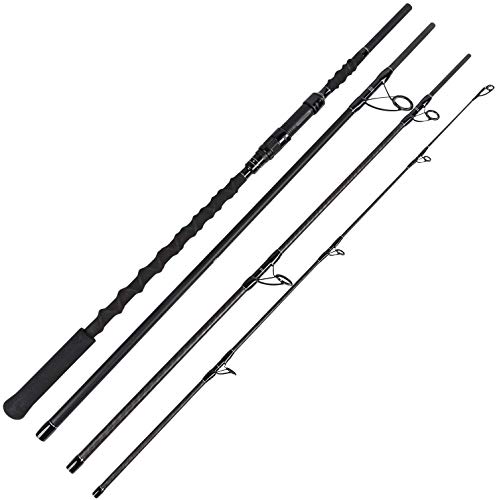Goture Surf Spinning Fishing Rod - 4 Piece Graphite Fishing Rod Portable Carbon Fiber Travel Surf Rod - 14ft Surf Rod